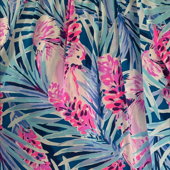 Lilly Pulitzer Elsa Tropical Floral Tunic in Pink & Blue - Picture 8 of 8